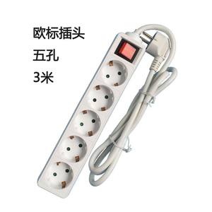 Europäischer Steckdosenleiste mit 3, 4, 5, 6 Steckplätzen und Schalter für Portugal, Ungarn, Spanien, Europäischer Standard Kabelleiste - Product Image 6