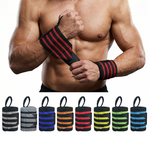 Muñequeras Profesionales para Levantamiento de Pesas con Bucle Resistente para el Pulgar, Ideales para Levantamiento de Pesas y Gimnasio - Product Image 1