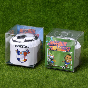 Toalla de fútbol 30x30 cm de algodón puro absorbente con logo personalizado, toalla de regalo para eventos deportivos - Product Image 1