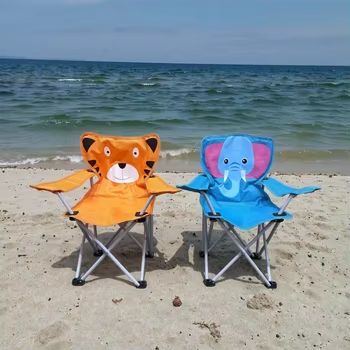 Waterproof and Easy-to-Clean Outdoor Beach Chairs for Camping and Kids Steel Frame Outdoor Furniture