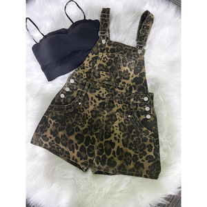 ชุดเอี๊ยมกระโปรงพิมพ์ลายเสือดาวสำหรับสตรีทแบบย้อนยุคของ2025ชุดกระโปรงทรงหลวมสไตล์สตรีทไฮสตรีทกระโปรงสั้นสำหรับสาวฮอตสำหรับฤดูใบไม้ผลิฤดูใบไม้ร่วง - Product Image 2