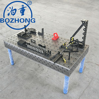 Table de soudage flexible 3D en fonte D28, plateforme de soudage modulaire de haute précision pour la fabrication industrielle par soudage