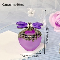Botol parfum capung logam 40ml #70006, botol isi ulang minyak esensial kaca kosong #