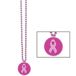 Custom <strong>Mardi</strong> <strong>Gras</strong> <strong>Beads</strong> with Medallion Necklace With 3 Inches Disc Medallion Imprint Promotional Giveaway Items Party Throws - Product Image 3