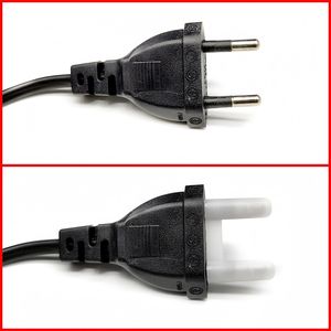 Double prise avec deux broches rondes, <span class=keywords><strong>gaine</strong></span> de protection moulée par injection <span class=keywords><strong>pour</strong></span> cordon d'alimentation, capuchon anti-poussière de 4,8 mm - Product Image 3