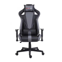 Chaise de jeu de course grise personnalisée de haute qualité, design moderne, Silla Gamer, chaise d'ordinateur ergonomique abordable pour la maison et le bureau