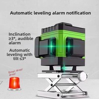 Vente directe usine : Niveau laser infrarouge 12 lignes à lumière verte haute précision, forte luminosité, 16 lignes pour mur et sol