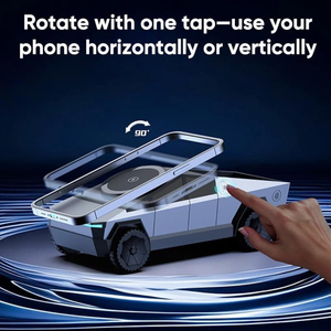 Caricatore Wireless Multifunzione 3-in-1 Qi2 per <span class=keywords><strong>Tesla</strong></span> Cybertruck Modello OLIVER, Caricatore da Scrivania Esterno per iPhone e Smartwatch - Product Image 4