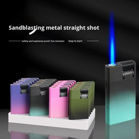 Briquet gonflable créatif personnalisé à couleur dégradée avec flamme bleue - Vente en gros usine de métal