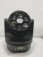 Projecteurs mobiles 4-en-1 6*12W à effet 'Bee Eye' en aluminium ignifuge et coque plastique, faisceau laser LED RGBW, contrôle DMX512, pour scène 1.5m