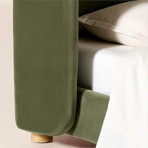 Modern Bedroom Furniture King <b>Queen</b> <b>Size</b> <b>Bed</b> Fabric Upholstered Soft <b>Bed</b> <b>Frame</b> - Product Image 5