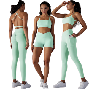 New Solid Anti-Bacterial High Waisted Women's Fitness Leggings with Pockets for Yoga & Gym - Product Image 1