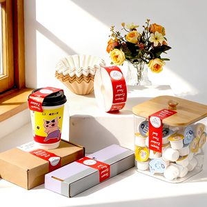 Autocollants rouges anti-effraction, 1.5x6 pouces, étiquettes de scellage pour la livraison d'aliments, boîte à pizza, boîte à boissons, scellage de fraîcheur, 500 pièces - Product Image 4