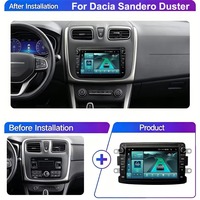 Autoradio 7 pouces Topway pour Logan Dokker Duster Sandero Lodgy Renault Captur CarPlay Android Auto GPS Navi Aide au recul