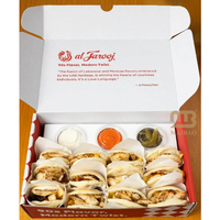 Boîte d'emballage personnalisée pour burrito, shawarma et kebab, écologique, jetable, pour vente en gros et à emporter