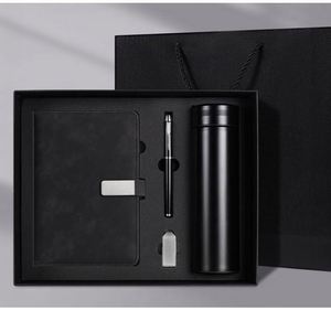 Wholesale Corporate Luxury A5 Diary Note <b>Book</b> <b>Box</b> Usb Customizable Leather Notebook Pen Set With Water Bottle Business Gift - Product Image 3