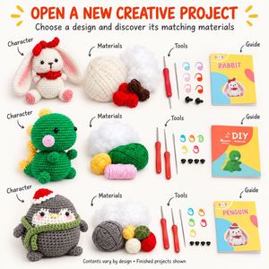 Porte-clés de voyage compact et léger pour animaux au crochet faits main Amigurumi – Accessoire de transport nomade - Product Image 4