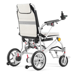 Frenado preciso Estacionamiento preciso Torneado suave Viaje conveniente para personas discapacitadas Silla de ruedas eléctrica de aleación de aluminio - Product Image 3