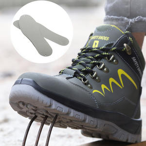 Stivali da lavoro invernali in pelle scamosciata resistente stivali da deserto impermeabili per la costruzione e la fabbrica Chaussure De Securite - Product Image 2