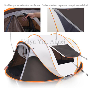 Attrezzatura da campeggio per escursionismo tenda da campeggio automatica impermeabile per 3-4 persone <span class=keywords><strong>5</strong></span>-8 persone tenda Anti-zanzara facile da costruire - Product Image 4