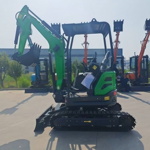 จัดส่งฟรี รถขุดขนาดเล็ก 3 ตัน 2.5 ตัน เครื่องยนต์ CE EPA พร้อมห้องโดยสารสำหรับงานฟาร์ม รถขุดไฮดรอลิกขนาดเล็กแบบตีนตะขาบ 2 ตัน สำหรับขาย - Product Image 5