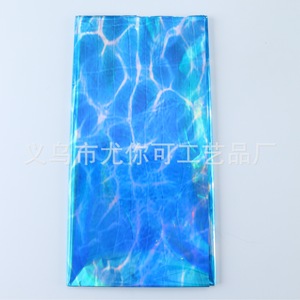 Yunik Laser Ocean <b>Tablecloth</b> 137x274cm Iridescent <b>Disposable</b> Party Decoration - Product Image 5
