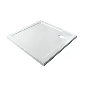 Plateaux de douche en acrylique ABS, salle de bains, flexible, de forme carrée, RTA04