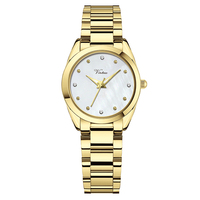 2025 Virtue Classic Edelstahl band Damen uhr Elegantes Perlen zifferblatt Wasserdichtes Relojes Para Mujeres