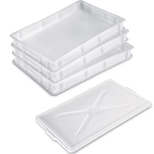 Cajas de pizza de plástico de fermentación óptima de 6x20 litros con tapa de 60x40x10 cm para contenedores de masa de pizza, contenedor y almacenamiento de alimentos - Product Image 4