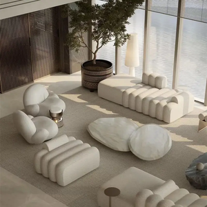 EU Modern Nordic Luxury Living Room Modular Sectional Modern Curved l Shape - Product Image 4