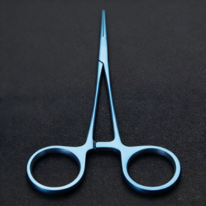 Hemostatos Texturizados Manuales <span class=keywords><strong>de</strong></span> Aleación <span class=keywords><strong>de</strong></span> Titanio con Puntas Rectas y Curvas Resistentes a la Corrosión y al Óxido para Instrumentos Quirúrgicos - Product Image 2