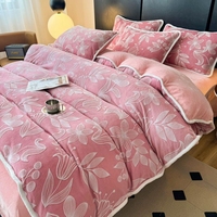 Nouvel ensemble de literie en velours sculpté, vente en gros, housse de couette king size, ensemble de draps de créateur