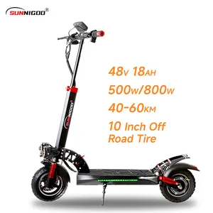 Scooter électrique SUNNIGOO 48V 800w/1000w scooter électrique à deux roues 10 pouces scooter électrique pliable unisexe adulte