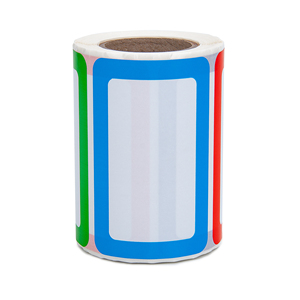 5 Colors Blank <b>Name</b> <b>Stickers</b> 500 <b>Labels</b> Per Roll Removable Adhesive - Product Image 2