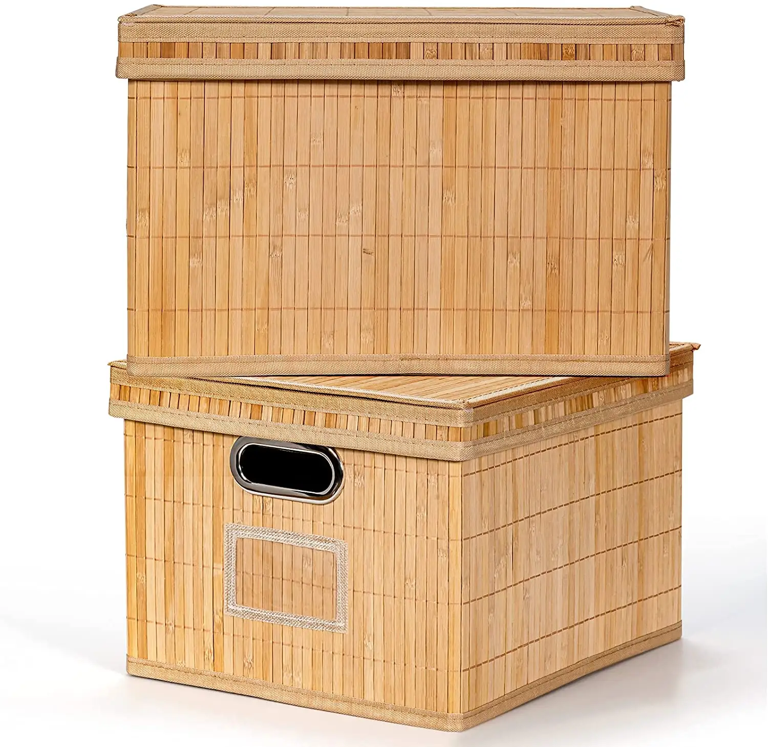 Boîtes de rangement en bambou, panier, mignonnes boîtes de rangement rectangulaires, benne naturelle, pour des bonbons, ou des accessoires carrés, 2022