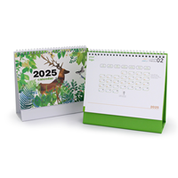 Calendrier de bureau au design nouveau, personnalisé, imprimé, à spirale, décoration de bureau, calendrier de bureau