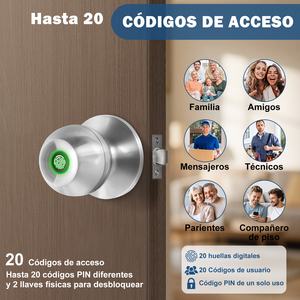 <span class=keywords><strong>Serratura</strong></span> Intelligente per Porta in Alluminio <span class=keywords><strong>con</strong></span> Telecamera, Controllo Accessi, Impronte Digitali e App TUYA per Casa e Camera da Letto - Product Image 2