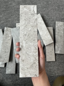 Cổ màu xám nâu lõm lồi sứ mờ mộc mạc sàn gạch ốp tường cho phòng khách sân ban công - Product Image 4