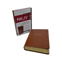 Bible personnalisée en cuir PU, impression de la Bible KJV NIV RSV, Bible sacrée