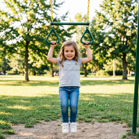 Barre de trampoline robuste Zoshine pour enfants avec anneaux de gymnastique, barre de gymnastique extérieure, pièce de rechange pour ensemble de balançoires