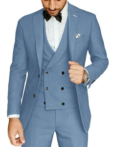 Abito da <span class=keywords><strong>uomo</strong></span> <span class=keywords><strong>slim</strong></span>-<span class=keywords><strong>fit</strong></span> monopetto 2025 per matrimoni e balli, giacca da sposo - Product Image 5