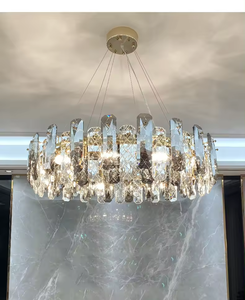 Hot Selling Modern Nordic Living Kitchen Home <b>Lighting</b> <b>Fitting</b> Decor <b>Gold</b> Circle K9 Crystal Chandelier - Product Image 6