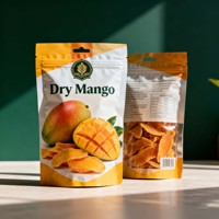 Op maat bedrukte staande pouch voor gedroogde mango's, veilige snackverpakking voor suiker en chips