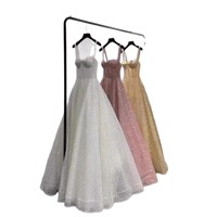 Robes de soirée NDC10002, paillettes scintillantes, jupe princesse, sexy, sans manches, dos nu, élégante, robe de fête d'anniversaire, brillante