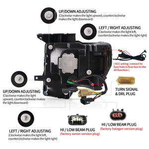 Faros Delanteros LED VLAND, Faros Delanteros de Repuesto con Reflector LED Completo para <span class=keywords><strong>Ford</strong></span> F150 de 12.ª Generación 2009-2014 - Product Image 4