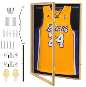 Marco de Exhibición para Camisetas de la Copa <span class=keywords><strong>Mundial</strong></span> de Deportes, Soporte para Recuerdos de Baloncesto, Fútbol, Colección de Camisetas Deportivas, Exhibidor de Pared - Product Image 4