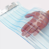 Barres plates en PVC thermoformable à froid, moulées par extrusion, écologiques, durables, surface brillante, profilés en plastique pour utilisation en supermarché