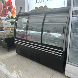 Kenkuhl Remote Semi Vertical Multi deck Display offene Getränke Obst Milch kuchen Lebensmittel Lebensmittel Vitrine Chiller Supermarkt - Product Image 5
