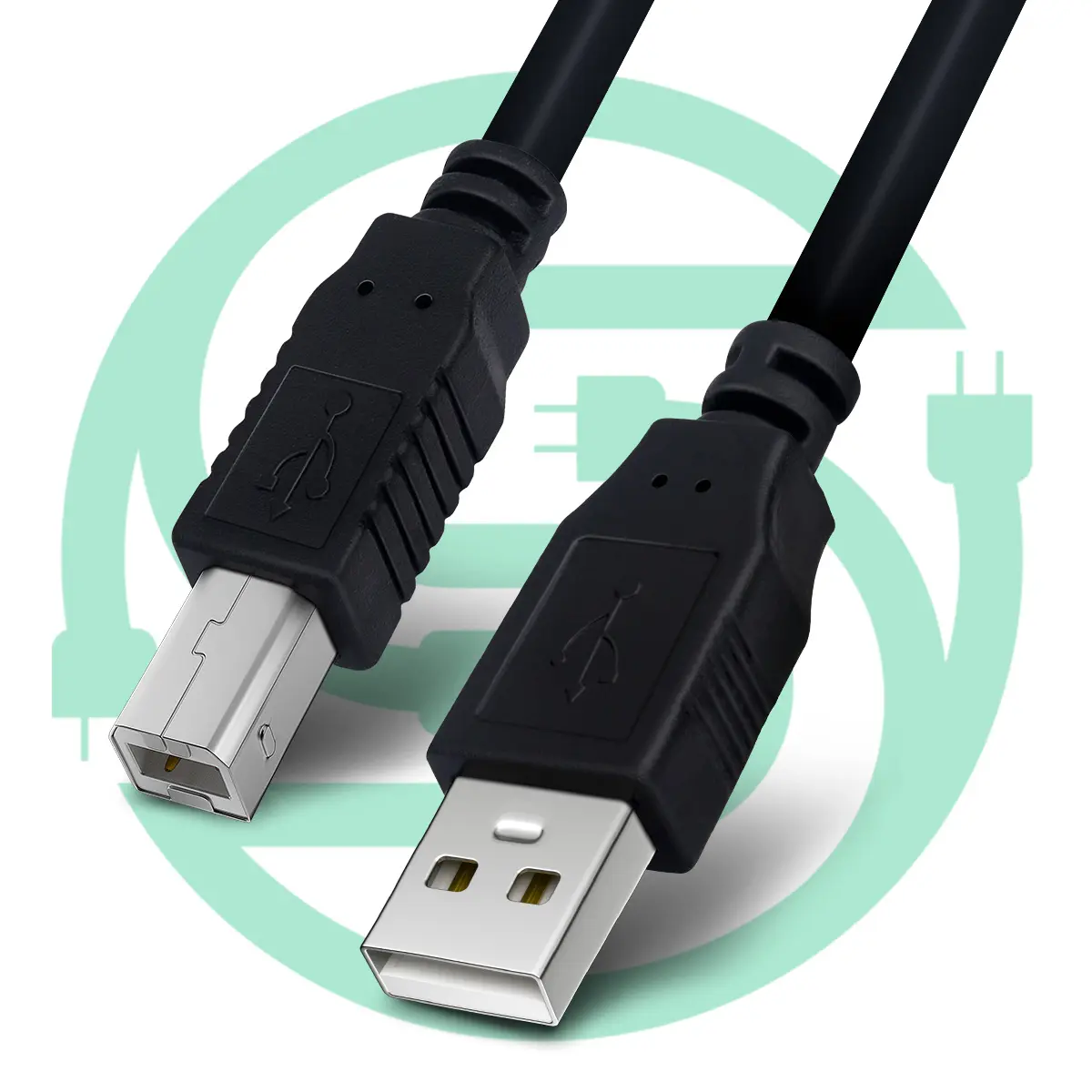 Factory direct USB Data Sync Printer Cable Lead 3m BLACK USB 2.0 AM to BM Cable for computer/printerHot sale products