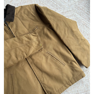 Chaqueta de Trabajo de Algodón Satinado Estilo Vintage Desgastado para Hombre, Primavera 2025, Chaqueta de Trabajo de Invierno Estilo Detroit, Chaqueta de Lona - Product Image 3